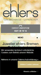Mobile Screenshot of juwelier-ehlers.de